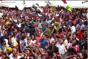 RinJ Junior children at the children's gospel crusade, Kasese